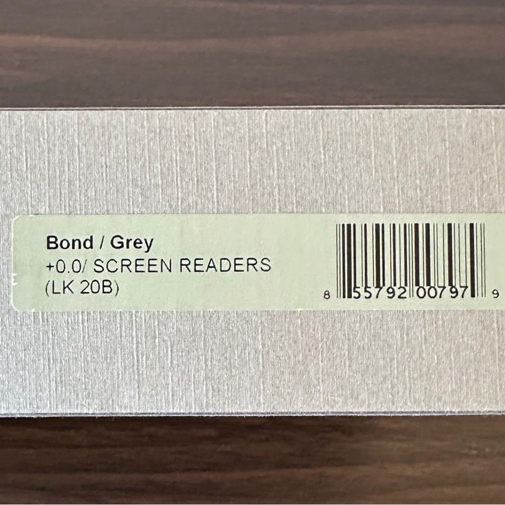 LOOK Optics | Gray Blue Light Screen Glasses - Picture 2 of 3